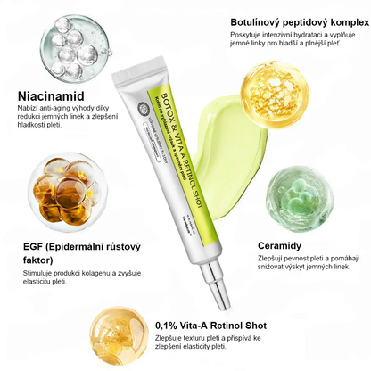 CleraNaure® Retinol Shot – Anti-aging sérum s botox-like peptidy | EU & CZ dermatologicky testováno