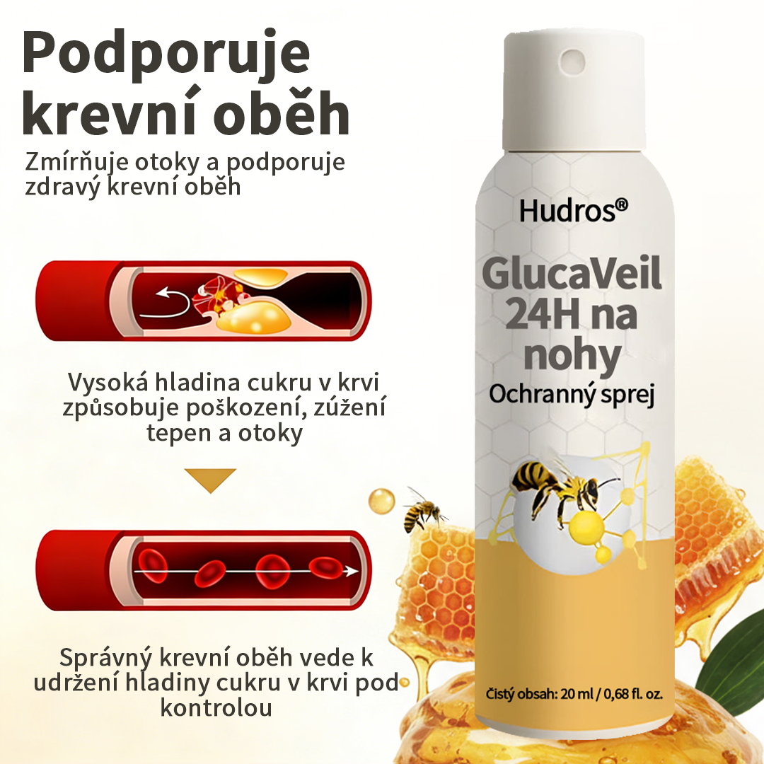 Hudros® 🧪 GlucaVeil 24H sprej na ochranu nohou 🥬