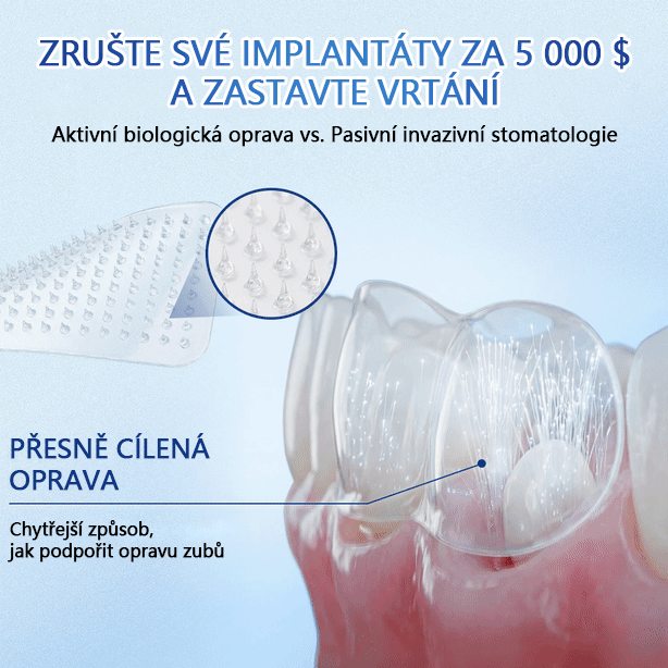 Glimmerly® Tideglusib – rychle se rozpouštějící ústní proužky pro regeneraci zubů a dásní