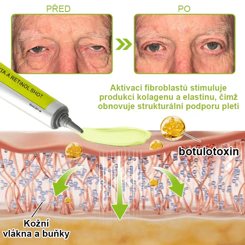 CleraNaure® Retinol Shot – Anti-aging sérum s botox-like peptidy | EU & CZ dermatologicky testováno